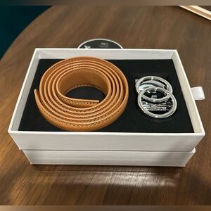 Bella Belt - Light Brown with Silver Buckle